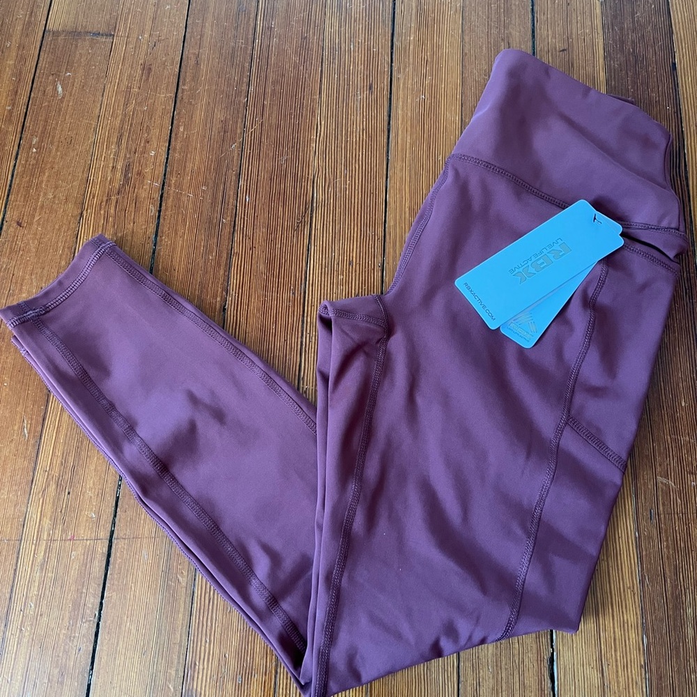 RBX Purple Leggings Stretchy Athletic Wear